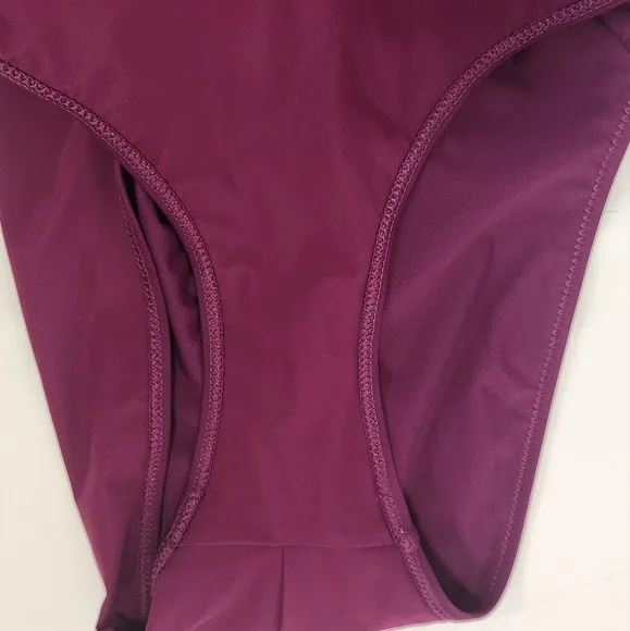 Athleta Keyhole One Piece Swimsuit Swim Strappy Purple Small Tall Skinny Strap - Picture 6 of 13